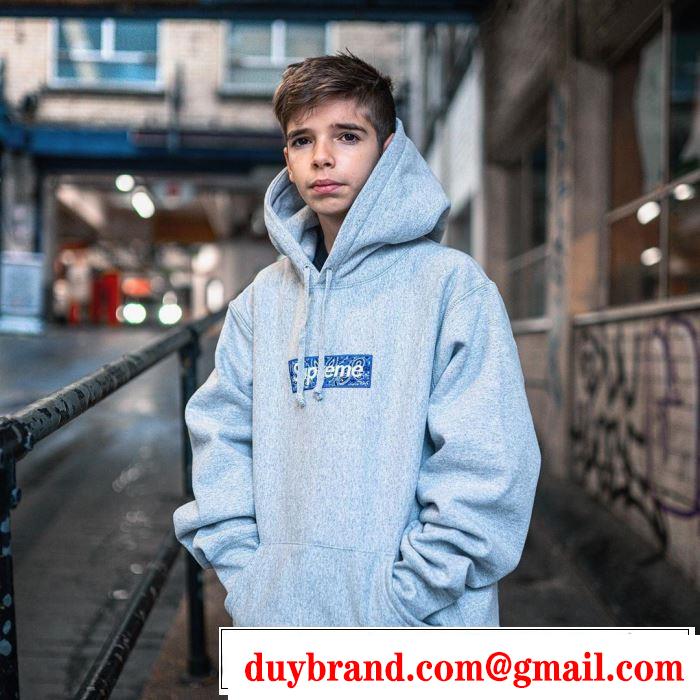 お値段もお求めやすい 多色可選 パーカー SUPREME Bandana Box Logo Hooded Sweatshirt 2020年春夏コレクション