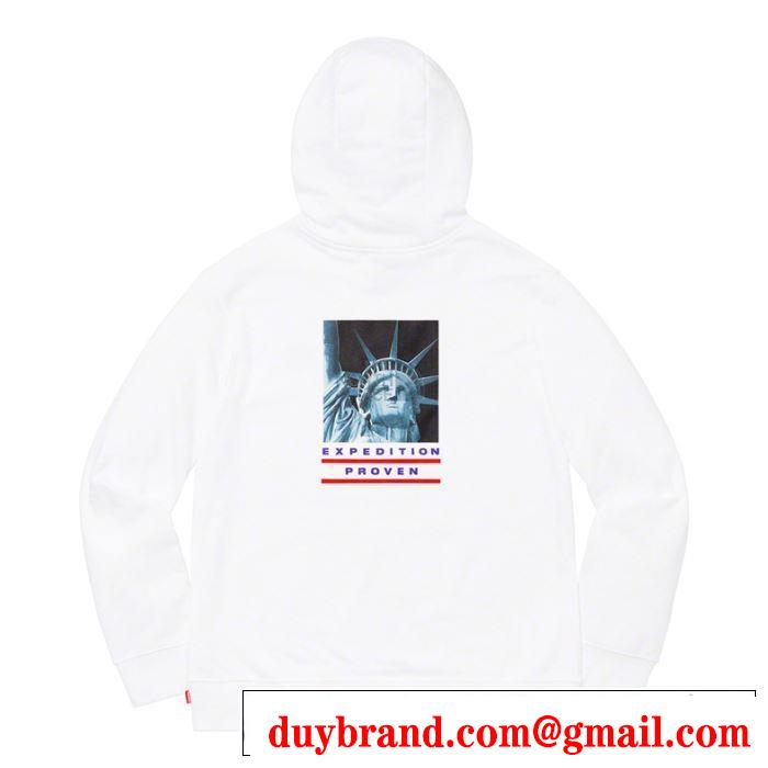 おしゃれに大人の必見 2色可選  Supreme 19FW TNF Statue of Liberty Hooded パーカー