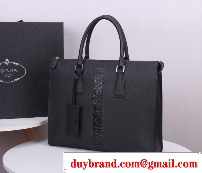 ビジネスバッグ 高級感のあるChất liệuプラダ 一番手に入れやすい PRADA  2020年春限定