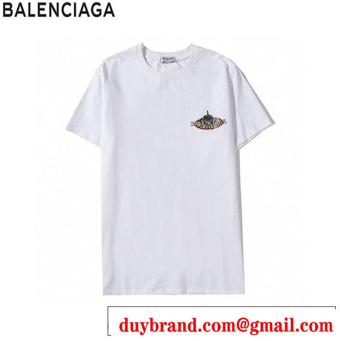 2色可選 20SSトレンド バレンシアガ BALENCIAGA 手頃価格でカブり知らず 半袖Tシャツ素敵なアイテム