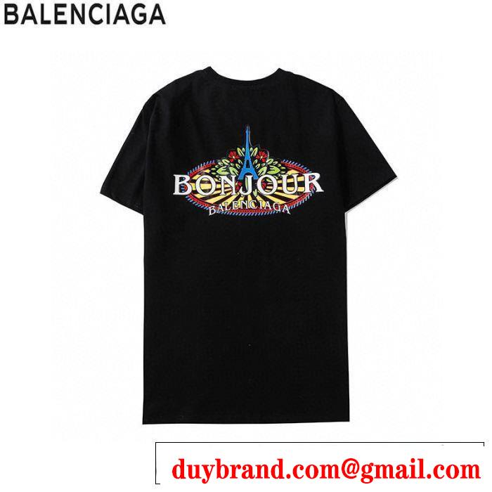 2色可選 20SSトレンド バレンシアガ BALENCIAGA 手頃価格でカブり知らず 半袖Tシャツ素敵なアイテム
