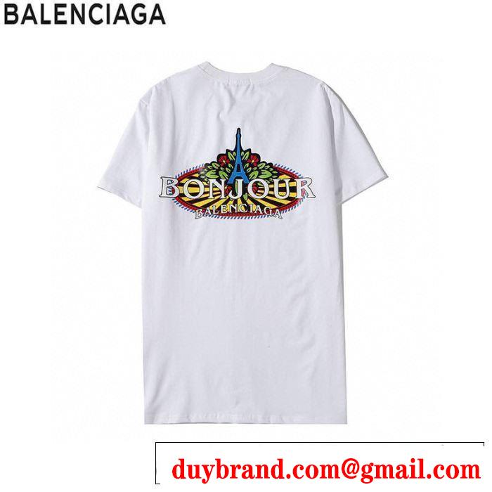 2色可選 20SSトレンド バレンシアガ BALENCIAGA 手頃価格でカブり知らず 半袖Tシャツ素敵なアイテム