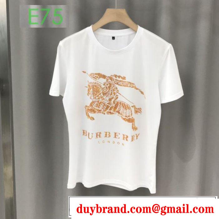 2色可選 非常にシンプルなデザインな バーバリー BURBERRY 幅広いアイテムを展開 半袖Tシャツ