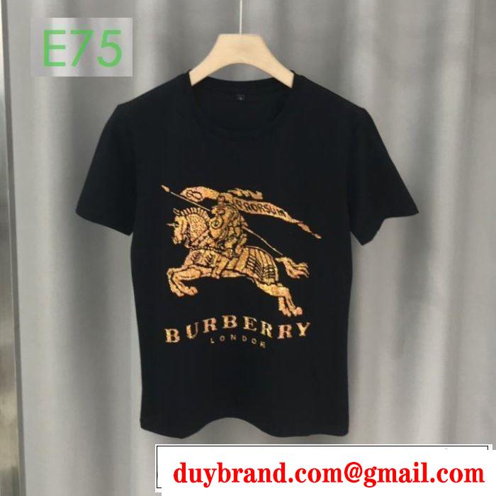 2色可選 非常にシンプルなデザインな バーバリー BURBERRY 幅広いアイテムを展開 半袖Tシャツ