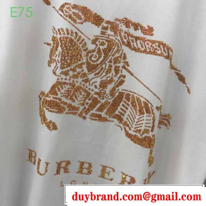 2色可選 非常にシンプルなデザインな バーバリー BURBERRY 幅広いアイテムを展開 半袖Tシャツ