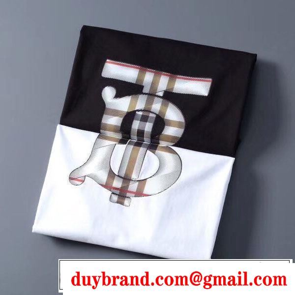 2色可選 着こなしを楽しむ 半袖Tシャツ 有名ブランドです バーバリー BURBERRY 注目されている
