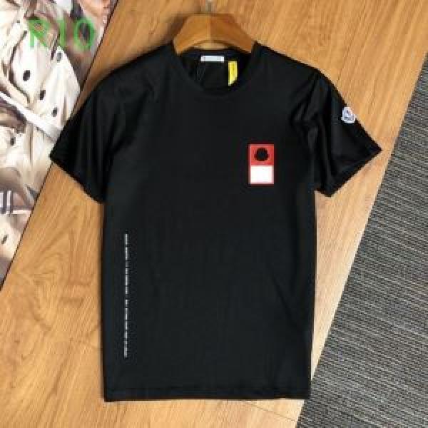 Các mặt hàng lựa chọn ba màu hoàn hảo để sử dụng hàng ngày tay áo ngắn t -shirt street moncler moncler_ tay áo ngắn t -shirt_men's fashion_bland cửa hàng đặt hàng thư giá rẻ