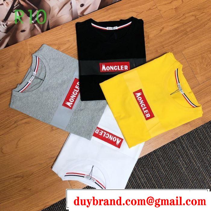 多色可選 最新の入荷商品 半袖Tシャツ ストリート系に大人気 モンクレール MONCLERどのアイテムも手頃な価格で