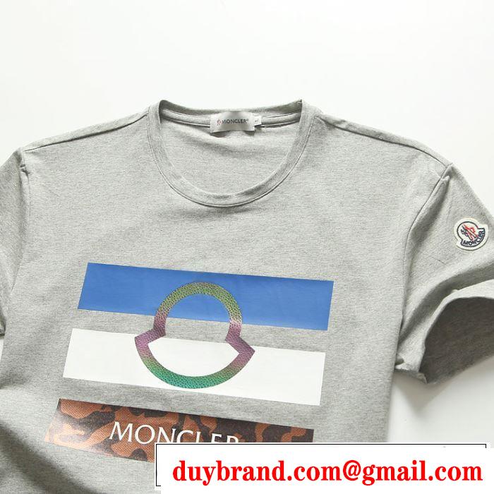 幅広いアイテムを展開 多色可選 半袖Tシャツ 非常にシンプルなデザインな モンクレール MONCLER