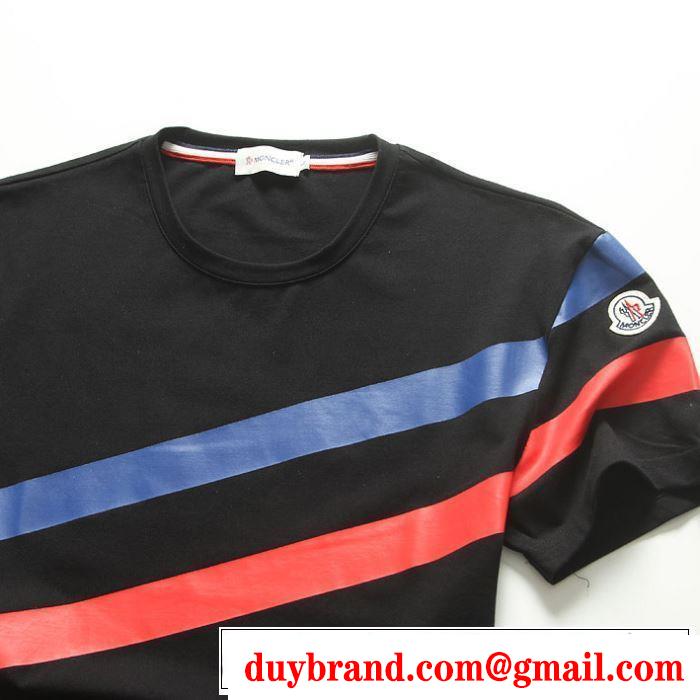 2色可選 モンクレール 高級感のあるChất liệuMONCLER 海外でも人気なブランド 半袖Tシャツ