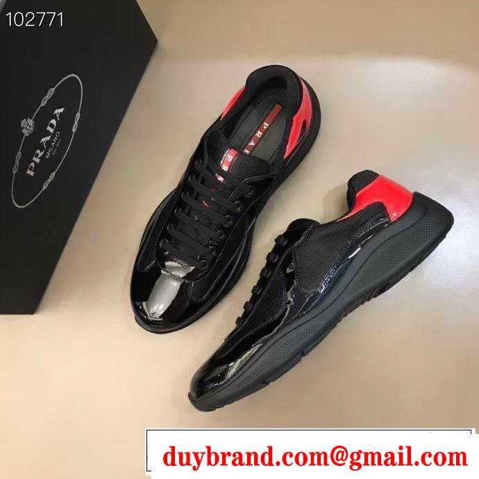 スニーカー2色可選  限定アイテムが登場 プラダ限定色がお目見え PRADA  一目惚れ級に