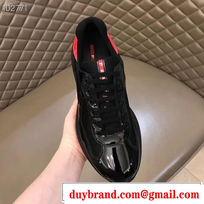 スニーカー2色可選  限定アイテムが登場 プラダ限定色がお目見え PRADA  一目惚れ級に