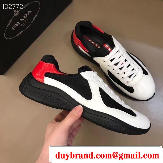スニーカー2色可選  限定アイテムが登場 プラダ限定色がお目見え PRADA  一目惚れ級に