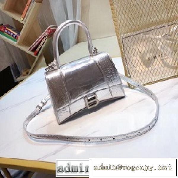 Túi xách mini Balenciaga Ladies Bag vân cá sấu logo chữ B Like Auth chất lượng cao