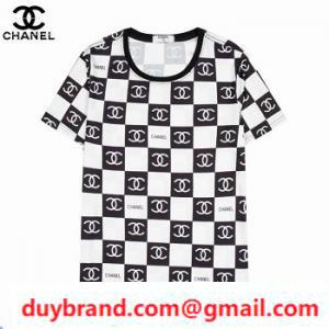 2021 Mùa xuân/Mùa hè Cổ điển Tác phẩm mới ★ Giá rẻ ★ Thương hiệu giá rẻ ch⚪nel t -shirt/tay áo ngắn 2 Kiểm tra lựa chọn màu cho nam và nữ