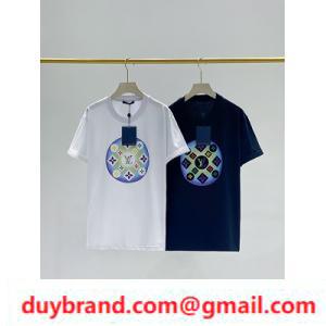 Áo đôi ngắn tay Louis Vuitton mùa hè mới đẹp tinh khiết hai màu đen trắng lựa chọn