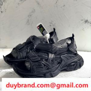   Dép Balenciaga  Track Sandal in Matte Black Hoàn hảo Like auth 