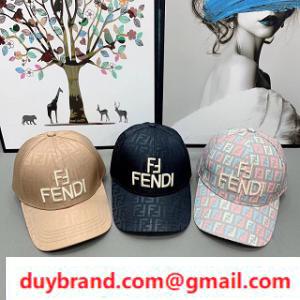Fendi Fendi Cap Vật phẩm đẹp cắt tia UV hoàn hảo cho mùa xuân và mùa hè