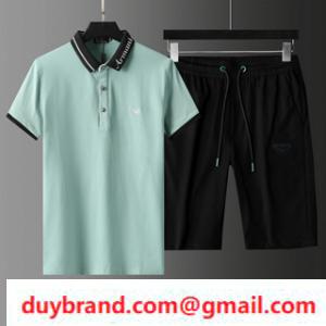 Chia sẻ Mùa hè Corde Emporio Armani Upper và Set Set Short Logo Chế độ thêu
