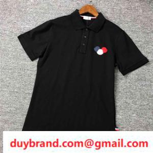 Sự chú ý tuyệt vời của mùa này thời trang moncler polo áo đàn ông mặc màu đen có thể dễ dàng mặc