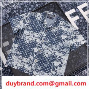 Áo sơ mi ngắn tay Louis Vuitton Vuitton Shirt Monogram Tapestry mùa sắc hòa hợp Xu hướng mới cá tính nhất