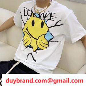 Người nổi tiếng yêu thích quần áo loewe ngủ ngon T -sshirt loet cotton unisex màu sắc phổ biến cổ điển