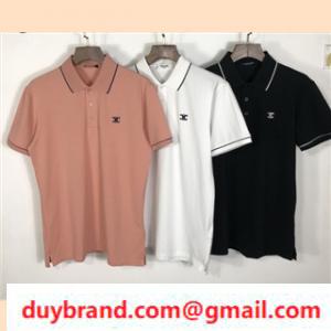 Phim cổ điển phổ biến Celine Celine Polo Áo đơn giản và dễ kết hợp các mùa khác nhau