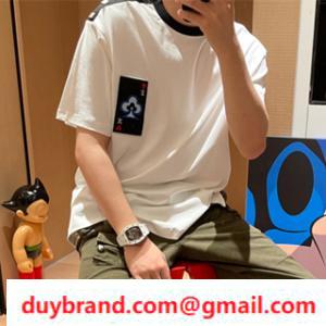 Xu hướng rất được khuyến khích New Louis Vuitton Louis Vuitton ngắn tay T -Sshirt Thiết kế đặc biệt