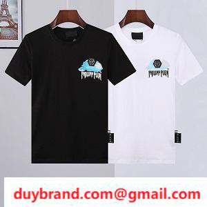 Philipp plein giá rẻ logo đơn giản t -shirt Philip plain nam trưởng thành đầu tay áo ngắn