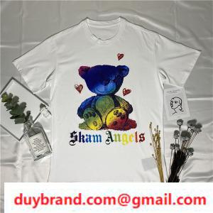 Sự hiện diện nổi bật gấu hình ảnh in các góc tay tay ngắn tay áo t -sshirt chạy ở đầu đường mùa này