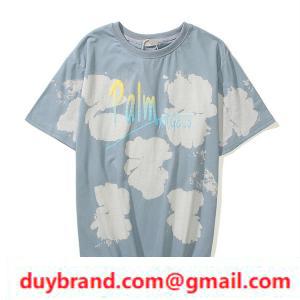 Black Black Cloud in giản dị đến đường phố Corde Palm Góc ngắn tay áo ngắn T -shirt