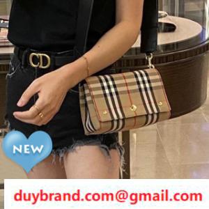 Burberry Burberry Túi kiểm tra cổ điển sử dụng túi cơ thể
