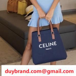 Đặt hàng thư giá rẻ celine celine tote túi logo ngang 2 màu đơn giản và phong cách