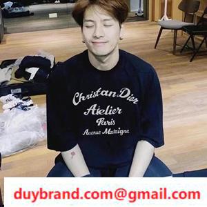 Xu hướng yêu thích của năm nay Dior Dior Dior Sleeve t -shirt 2 màu