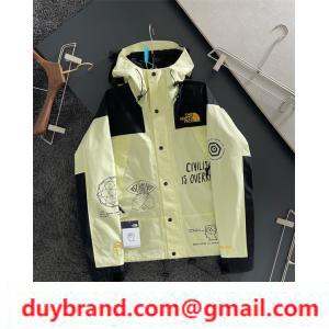 Áo khoác chống gió tối cao TNF Logo Logo Mountain PARKA Áo vạ phổ biến