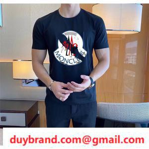 2021 Mùa xuân / Mùa hè Mới Moncler Men Limited Lớp học hàng đầu Moncler Logo T -Shirt Chất lượng Chất lượng
