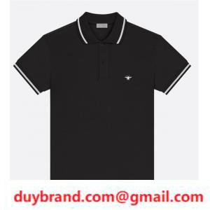 Dior Boys Line Line One Point Logo áo ngắn áo polo xuất hiện chất lượng