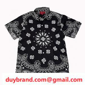 Tái tạo phổ biến! Áo sơ mi tối cao tối cao 21SS Bandana Silk 2 Development Develop