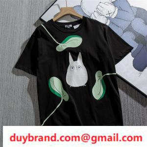 2021 Mùa xuân / Mùa hè thùy Loewe X Totoro Sê -ri Hợp tác nổi tiếng Phiên bản giới hạn Tay áo ngắn T -Shirt