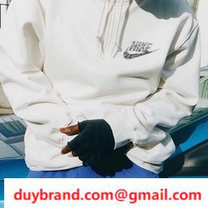 21SS Trendy Supreme × Nike Half Zip Hooded Parker Parker trở lại xu hướng chải lại