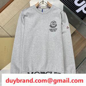 Chất lượng cao mặc áo mồ hôi moncler nổi bật nam và nữ lựa chọn màu sắc đơn giản và sạch sẽ