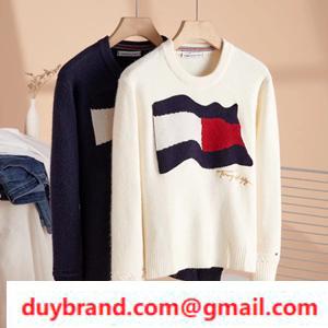 2021 TOP TOMMY HILFIGER Tommy Hilfiger áo len unisex unisex cảm thấy tốt
