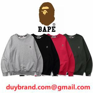 Bape vật phẩm phổ biến avaces vượn áo giả mặc đồ mồ hôi đơn giản thiết kế cổ tròn phong cách đường phố