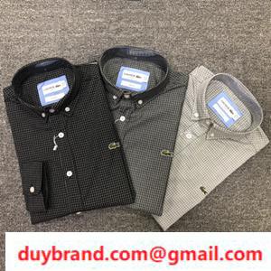 Đáng yêu cổ điển mới Lacoste Lacoste Lacoste Áo tay áo dài tay giá rẻ Casual là rất tích cực trong kiểm tra tuyệt đẹp