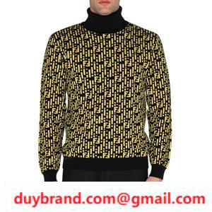 Áo len Fendi Fendi Cổ cao Cao cổ điển Phong cách phải mặc đồ không có