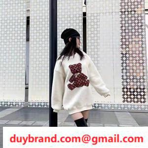 Áo hoodie Thời trang mới 2022  gấu Teddy Oversized dễ thương Louis Vuitton Hai màu lựa chọn  