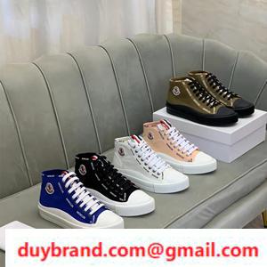 Moncler2022 Xu hướng mô hình mới nhất Moncler Fake Midcut Sneakers tự hào có chất lượng cao
