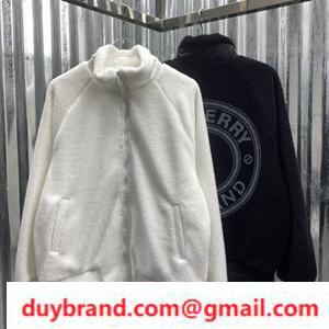 2022 Áo khoác Teddy thời trang Burberry vào mùa thu và mùa đông đàn ông và phụ nữ kết hợp cảm giác thay đồ dễ thương