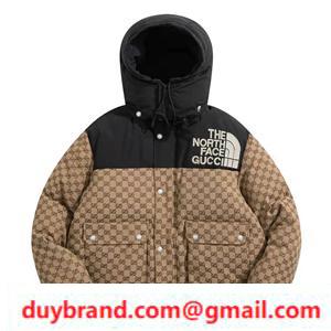 2022 Siêu chất lượng cao chất lượng cao The North Face × Guccl Face Face Down Áo khoác nổi tiếng nổi tiếng Phổ biến mới đến