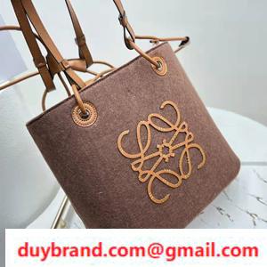 Thương hiệu phổ biến là Sale tuyệt vời Loewe Anagram Loovetote Bag Feel At